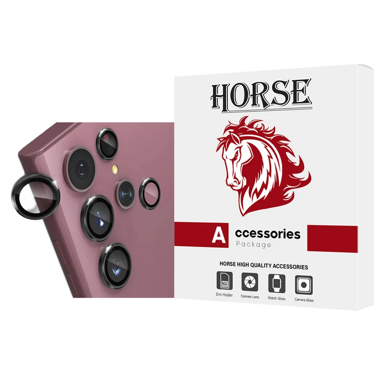 محافظ لنز دوربین هورس مدل RINGHOR مناسب برای گوشی موبایل سامسونگ Galaxy S22 Ultra 5G