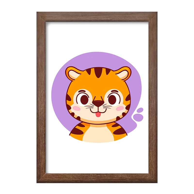 تابلو خندالو طرح ببر حیوانات بامزه کد 37153