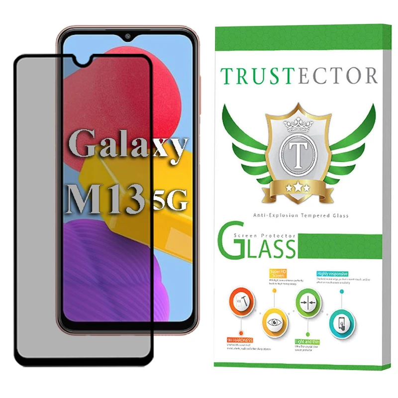 محافظ صفحه نمایش سرامیکی حریم شخصی تراستکتور مدل PRCTA مناسب برای گوشی موبایل سامسونگ Galaxy M13 5G