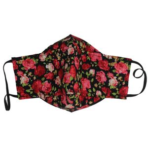 ماسک پارچه‌ای مدل سه بعدی گل رز 007