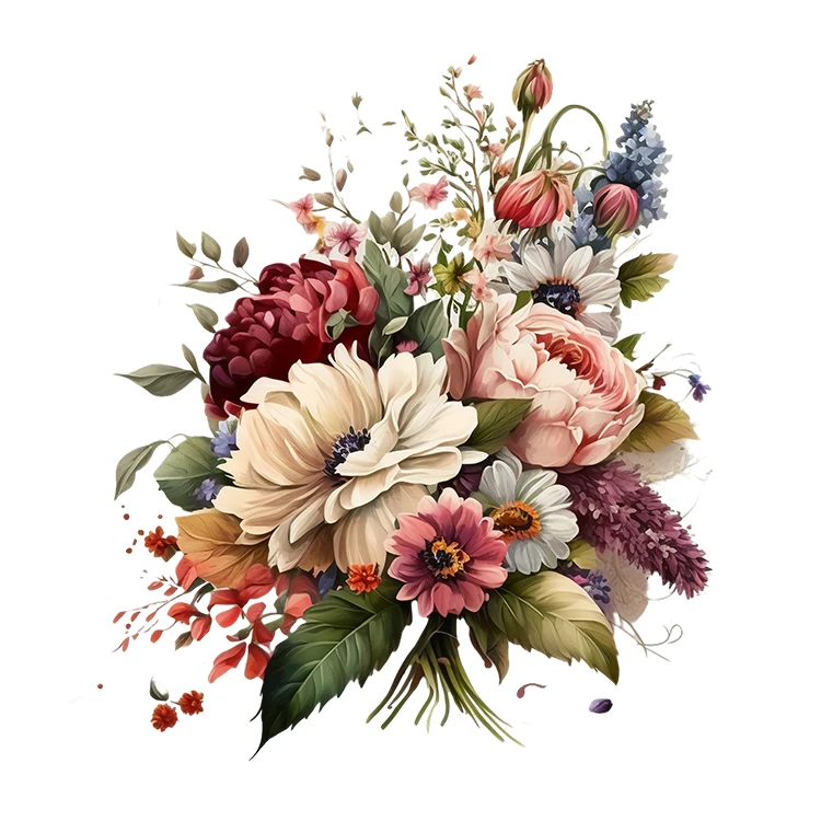 استیکر پارچه و لباس پاد آفرین مدل کارتونی طرح گل کد S6046