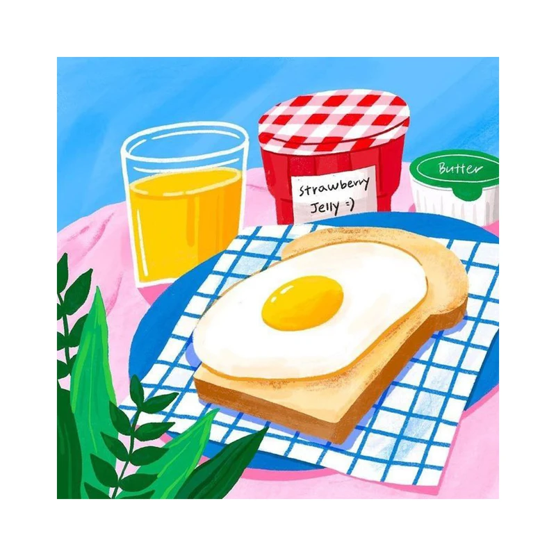  مگنت گلاک طرح صبحانه کد MF13