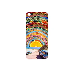 MAHOOT Collage of Orange Sky Cover Sticker for HTC Desire 626
