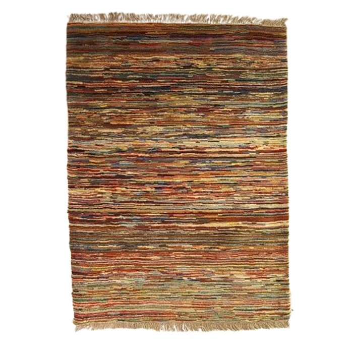 گبه فرش دستباف یک ونیم متری بافت قشقای شیراز کد NKP.Z.N/47