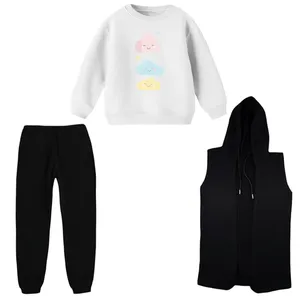 ست 3 تکه لباس راحتی بچگانه مدل ابر  