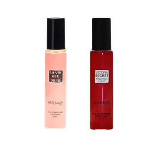 عطر جیبی زنانه هدوی استوری مدل لانکوم لاویه بل و ویکتوریا سکرت بامبشل سداکشن حجم 30 میلی لیتر مجموعه 2 عددی