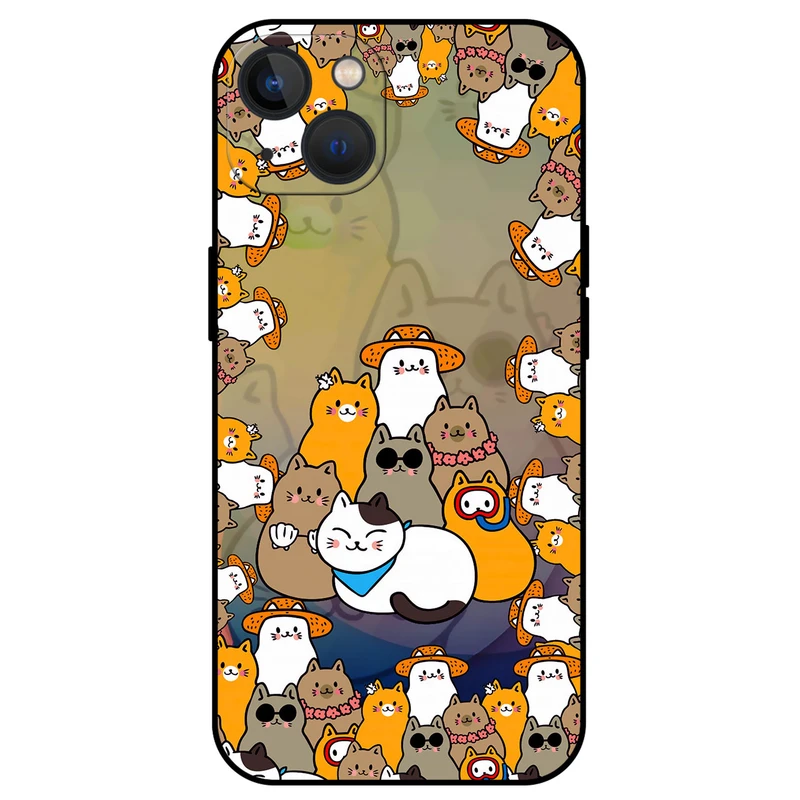 کاور مگافون طرح گربه مدل 7717 مناسب برای گوشی موبایل اپل iPhone 14   