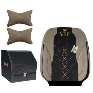 روکش صندلی خودرو سوشیانت مدل vip مناسب برای سمند به همراه پشت گردنی و باکس صندوق