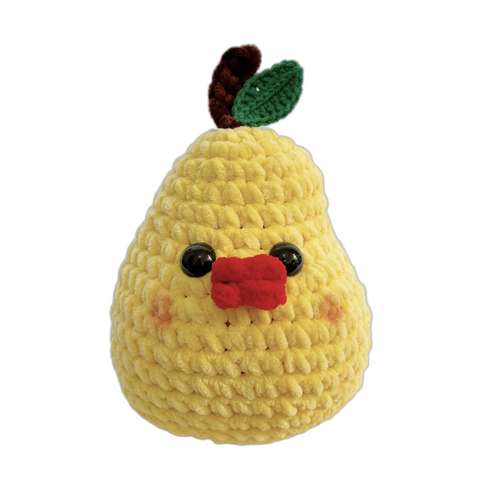 عروسک بافتنی مدل گلابی