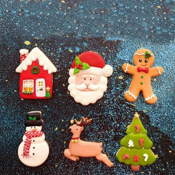 قالب شیرینی به گز مدل ست زمستانی مجموعه 6 عددی