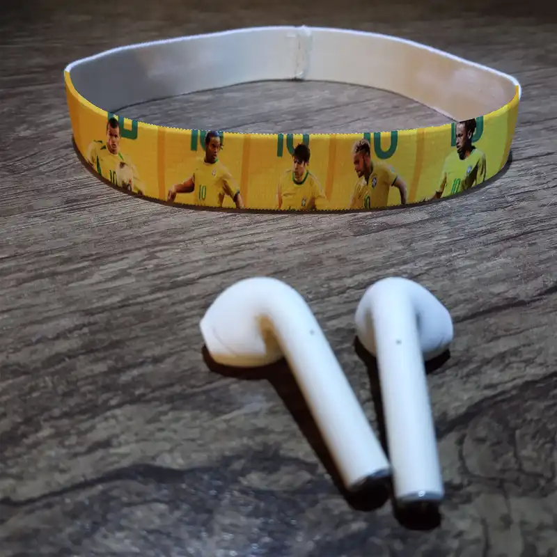 هدبند ورزشی آی تمر مدل سلاطین فوتبال برزیل کد 1