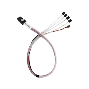 کابل تبدیل Mini-SAS به SATA سیلوراستون مدل CPS03-RE طول 0.5 متر