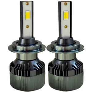 هدلایت لامپ خودرو سام مدل S5 سه رنگ فلاش زن پایه H7 بسته دو عددی 