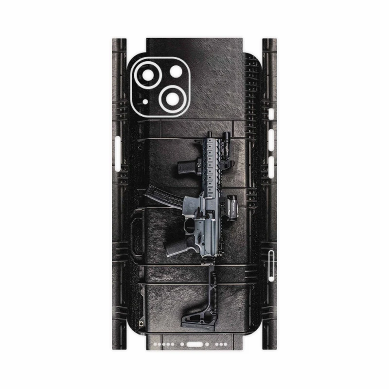 برچسب پوششی ماهوت مدل Gun-FullSkin مناسب برای گوشی موبایل اپل iPhone 13