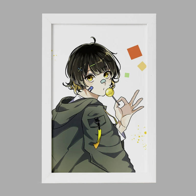 تابلو خندالو مدل مگورو انیمه بلو لاک Blue Lock کد 24396