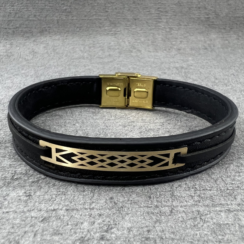 دستبند طلا 18 عیار مردانه دوست خوب مدل dk057 