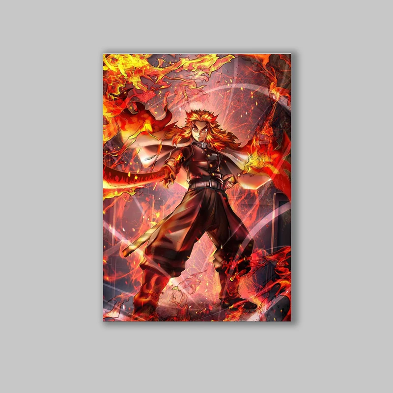 تابلو شاسی مدل انیمه شیطان کش Demon Slayer کد LA-10458