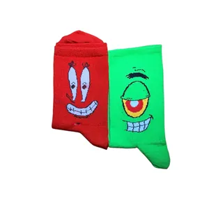 جوراب ورزشی ساق بلند زنانه مدل اقای خرچنگ پلانکتون بسته دو عددی