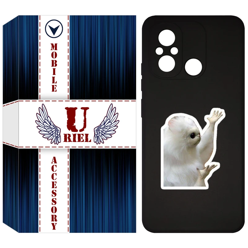 کاور یوریل مدل KSH کد 89 طرح میمون سفید مناسب برای گوشی موبایل شیائومی Redmi 12C