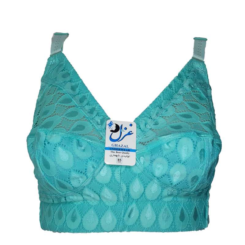 سوتین زنانه غزل مدل دانتل کش پهن طرح قطره کد n605
