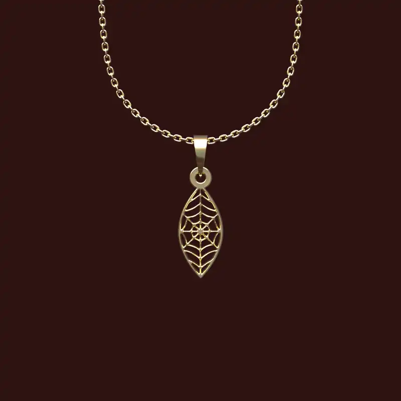 گردنبند طلا 18 عیار زنانه مدوپد مدل هندسی کد W2-1-1051