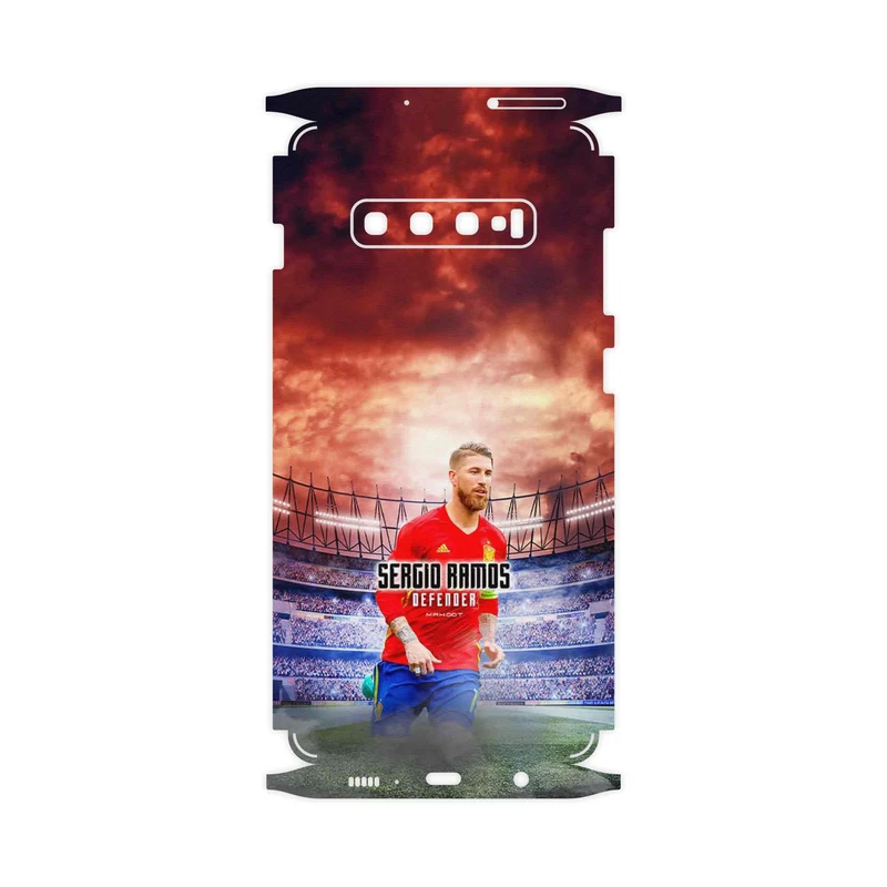 برچسب پوششی ماهوت مدل Sergio Ramos-FullSkin مناسب برای گوشی موبایل سامسونگ Galaxy S10 Plus