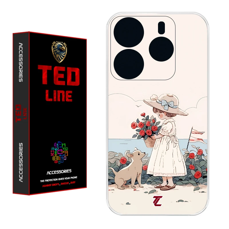 کاور تدلاین طرح دختر کد 1208 مناسب برای گوشی موبایل شیائومی Redmi Note 14 4G