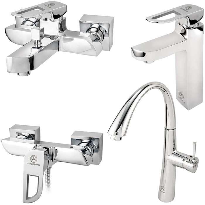 ست شیرآلات بهداشتی قهرمان مدل موج ست شیرآلات بهداشتی قهرمان مدل موج