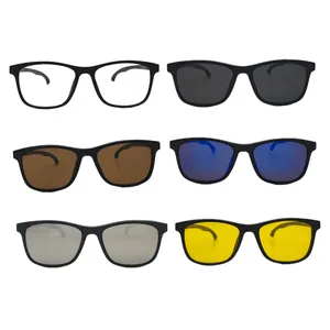 فریم عینک طبی ویفری مدل TR2518A به همراه کاور آفتابی مجموعه 6 عددی