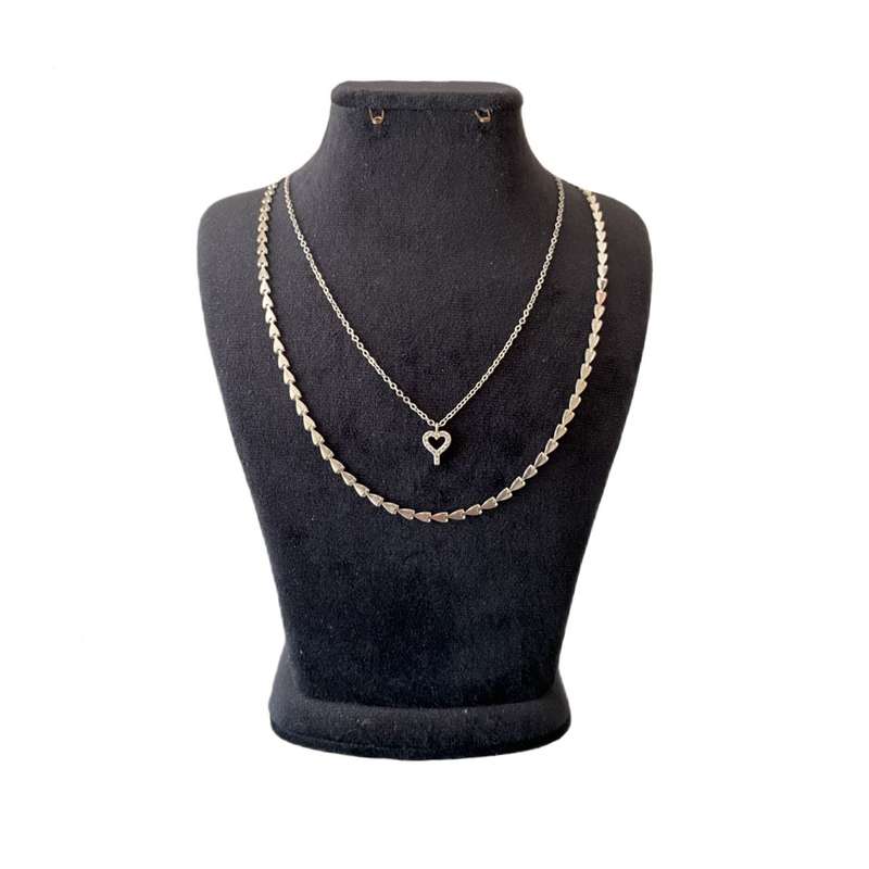 گردنبند زنانه مدل قلب و کلید