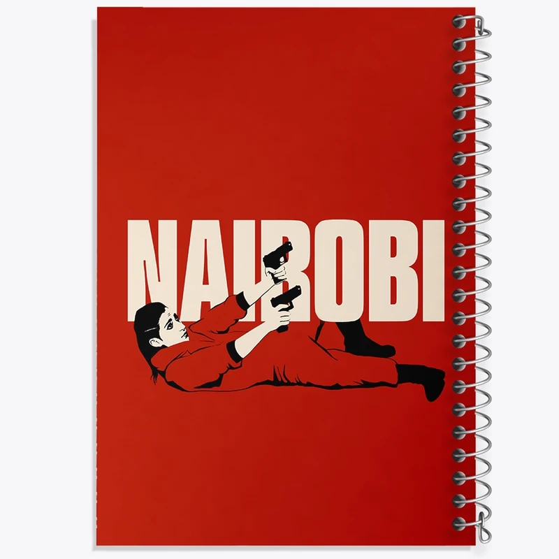 دفتر شطرنجی 50 برگ خندالو مدل نایروبی سریال خانه ی کاغذی کد F1714