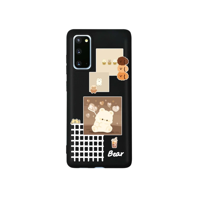 کاور قاب گوشی طرح قاب عکس خرس دخترونه کد k524 مناسب برای گوشی موبایل سامسونگ Galaxy S20 FE