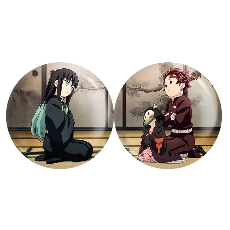 مگنت خندالو مدل تانجیرو و نزوکو و تویچیرو Demon Slayer کد A142 مجموعه 2 عددی