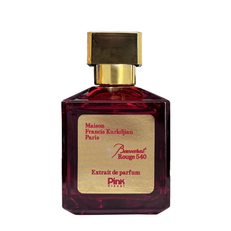 ادوپرفیوم زنانه پینک ویژوآل مدل Baccarat Rouge 540 با رایحه گرم و شیرین حجم 100 میلی لیتر