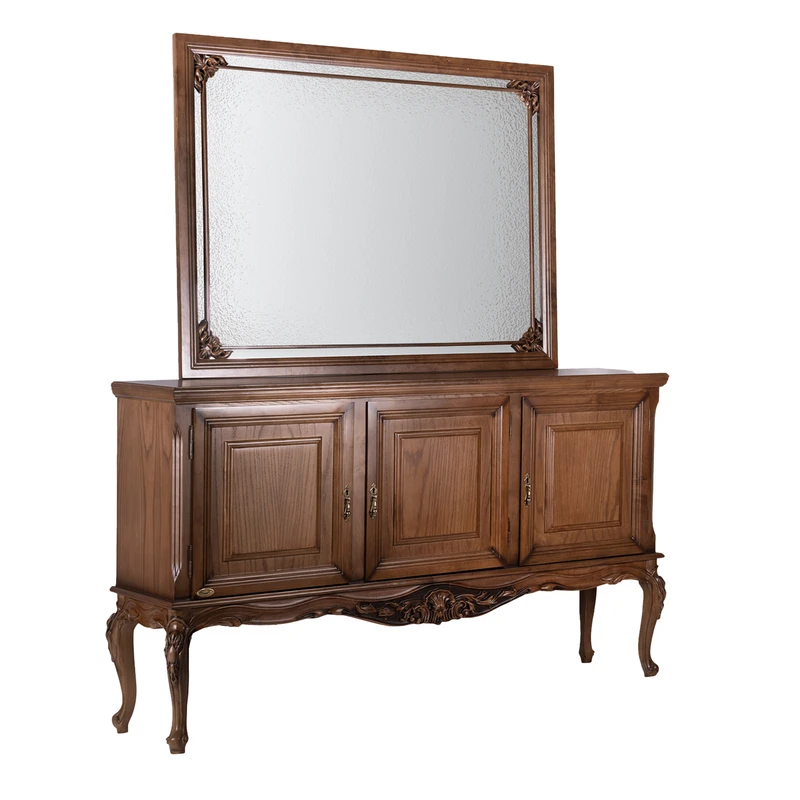 آینه و کنسول مدل منبت کلاسیک طول 153 سانتی متر