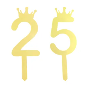 تاپر کیک هانستو مدل عدد 25 کد TPN25 مجموعه 2 عددی