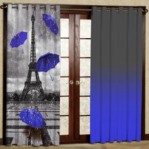 پرده مدل مخمل پانچی کد 1098a سایز 140x280 سانتی متر