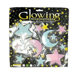 استیکر دیواری کودک مدل ماه و ستاره و قلب کد 3