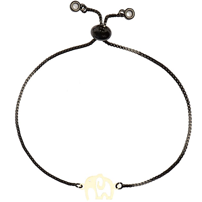 دستبند طلا 18 عیار زنانه کرابو طرح فیل مدل Kr2344 -  - 1