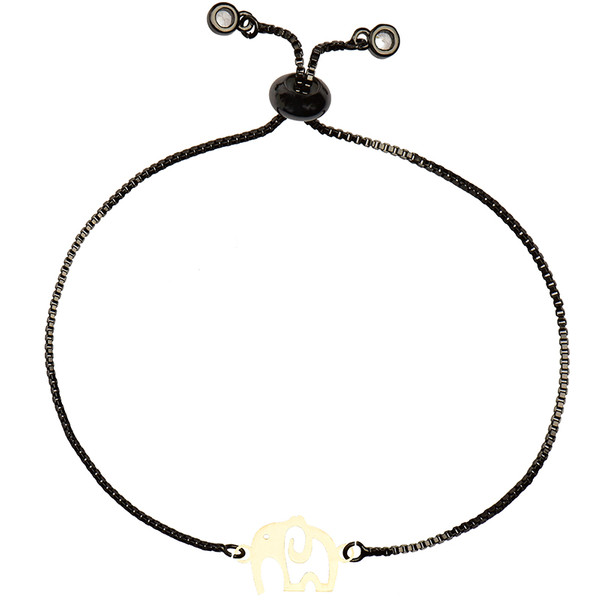 دستبند طلا 18 عیار زنانه کرابو طرح فیل مدل Kr2345