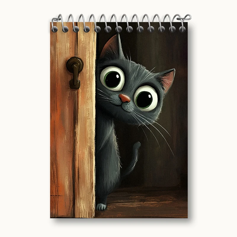 دفتر یادداشت 50 برگ خندالو طرح گربه بامزه کد N4896