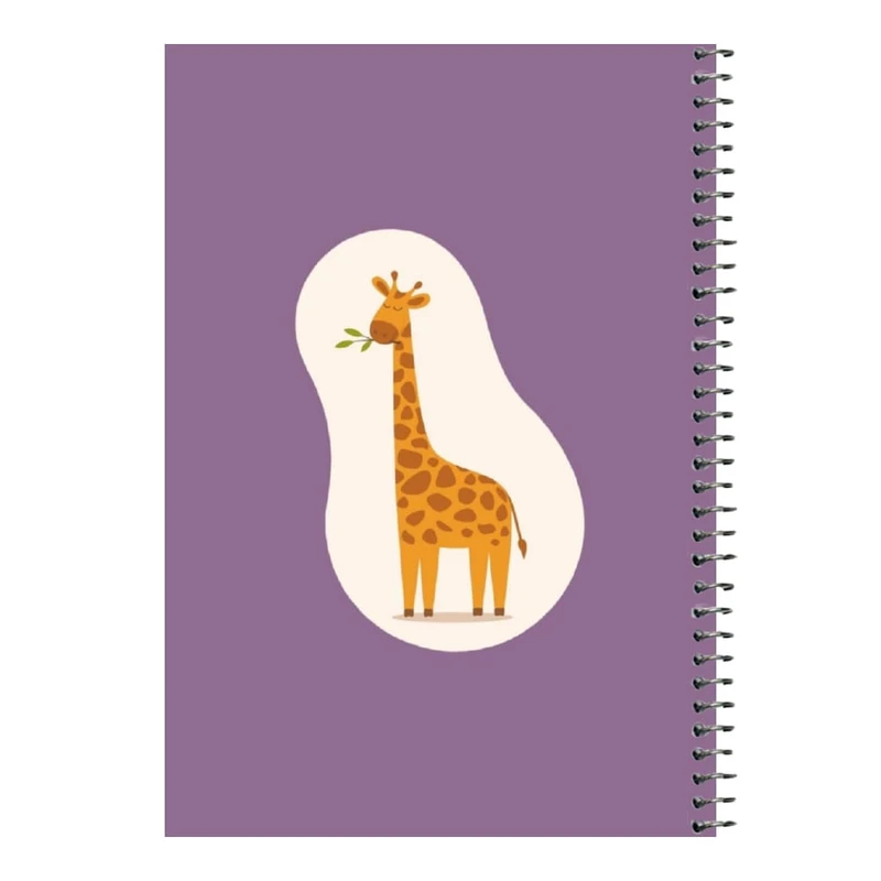 دفتر مشق 80 برگ اس جی مدل زرافه کد۲     