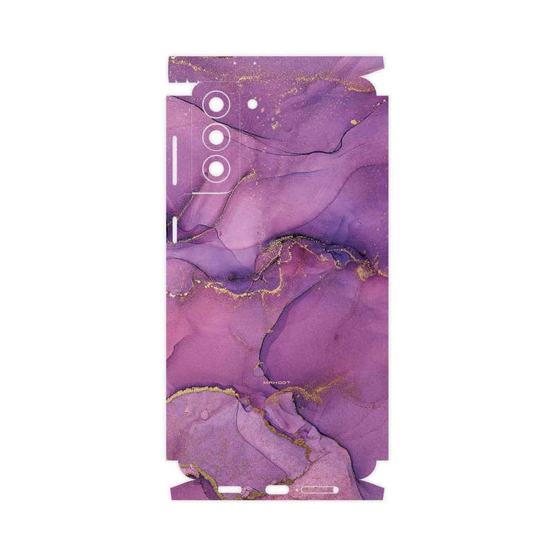برچسب پوششی ماهوت مدل Purple Marble-FullSkin مناسب برای گوشی موبایل سامسونگ Galaxy S21 Plus 5G