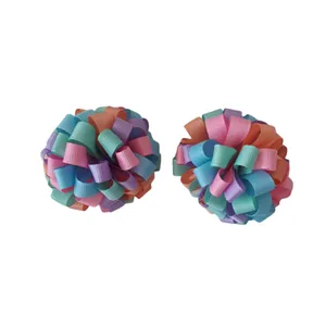 گیره مو دخترانه مدل توپکی بسته دو عددی