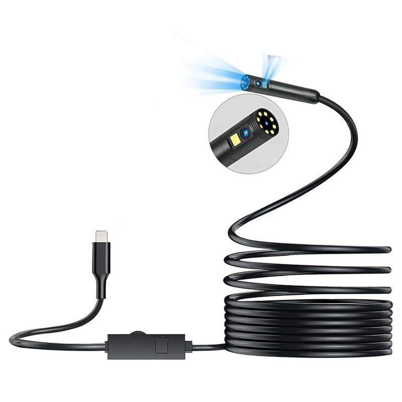 دوربین شلنگی مدل فنری منعطف 20Meters 2 lenses HD