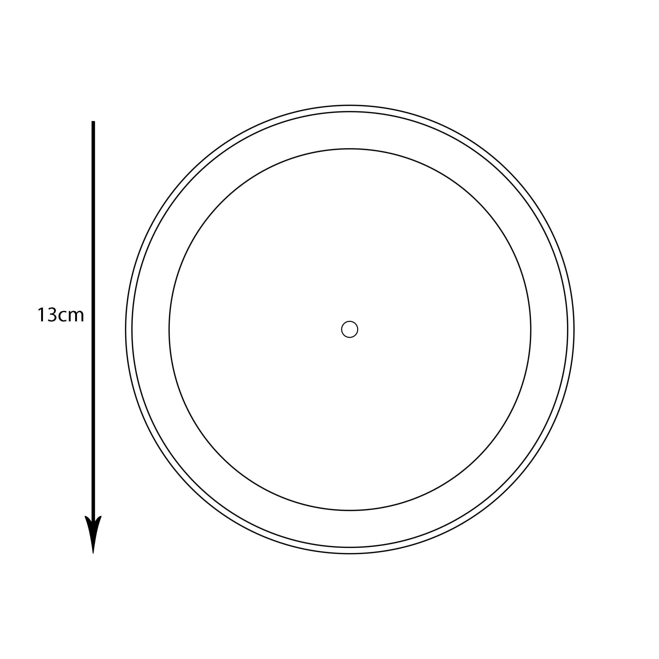 زیرگلدانی مدل پلاستیکی گرد کد 165
