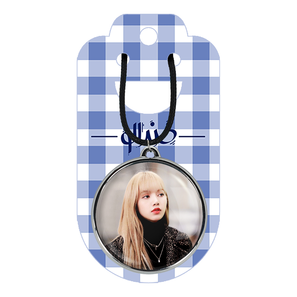 گردنبند خندالو مدل لیسا بلک پینک کد 1433114324