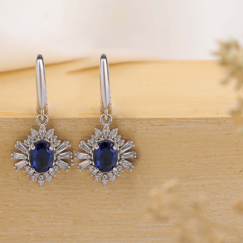 نیم ست نقره زنانه بازرگانی میلادی مدل سنگ کوارتز نگین برلیان بدون ریزش آبکاری رادیوم کد NTR_489