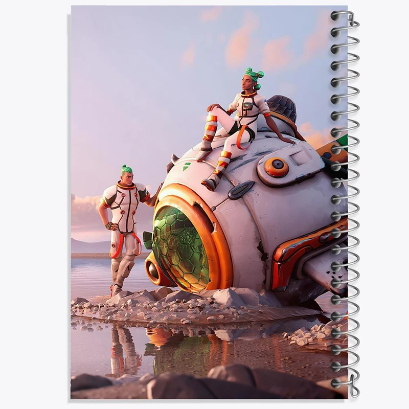 دفتر نقاشی 50 برگ خندالو مدل بازی فورتنایت Fortnite کد 26292