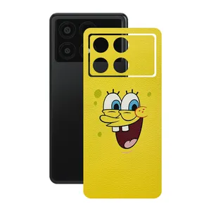 Remax cover sticker Leth model Spongebob design suitable for Xiaomi Poco X6 Pro mobile phone